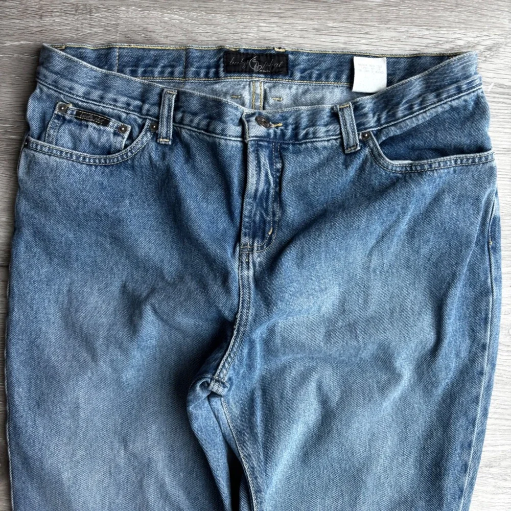 Baby Phat Jeans Womens‎ Size 15 Blue Denim Wideleg Classic Fit Y2K vintage - Picture 8 of 11